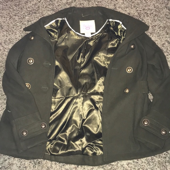 Army green pea coat - Picture 5 of 5